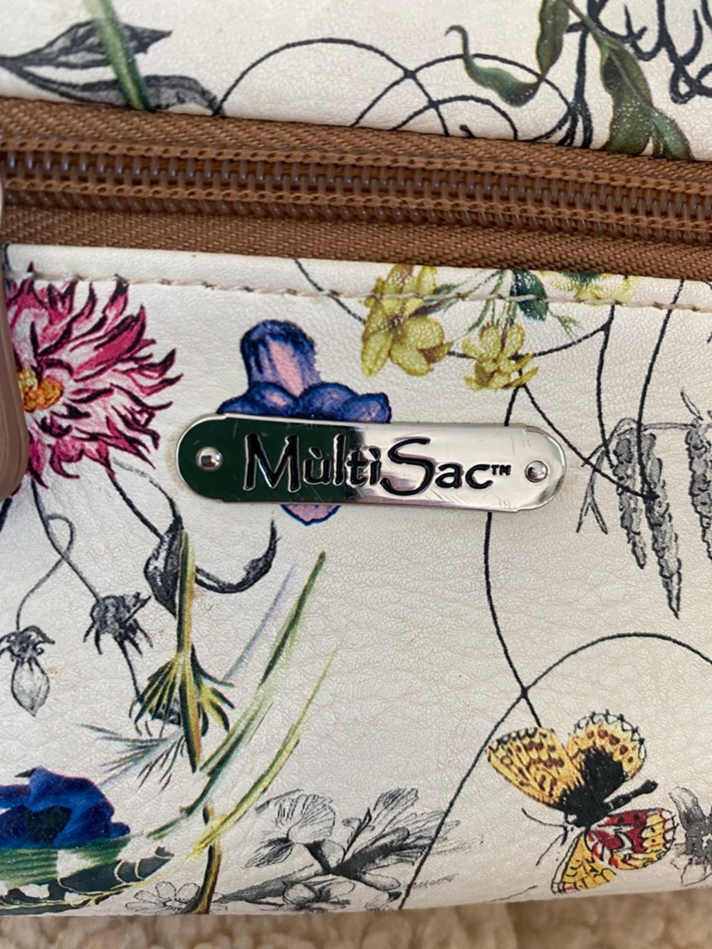 Multi Sac Floral White Crossbody Bag by MultiSac - Picture 10 of 11